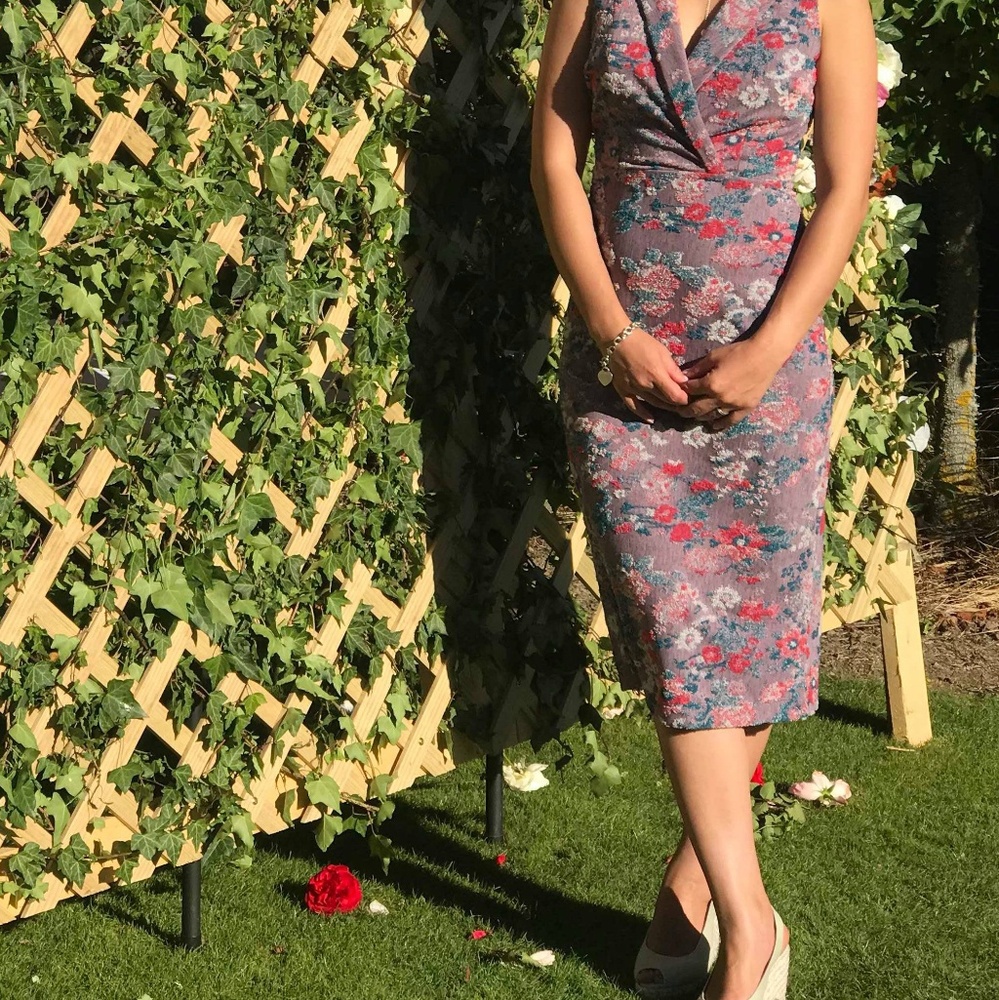Maeve Anthropologie Jacquard Sleeveless Midi dress - Picture 6 of 6